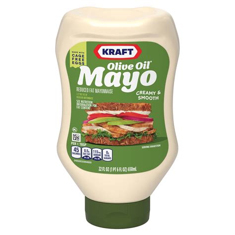 Mayo with Olive Oil Reduced Fat Mayonnaise | KRAFT MAYONNAISE ...