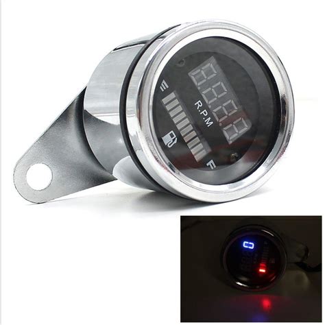 12V Motorcycle 2 in 1 Tachometer RPM Shift Meter Fuel Gauge– UNIQKART