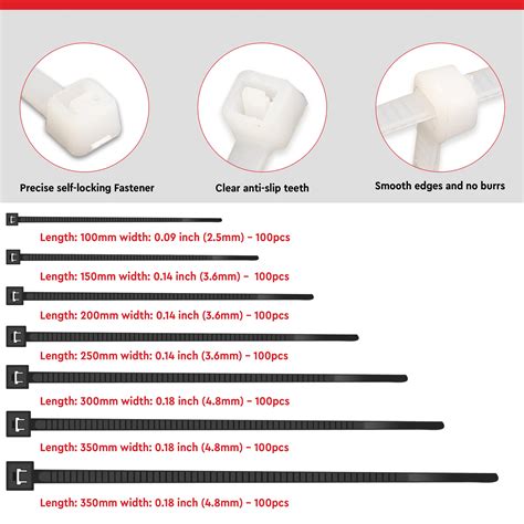 Buy White Nylon Cable Ties (Pack of 300) at Best Price – Robustt