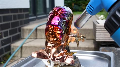 Blowtorching Electroplated 3D Prints For Good Reason | Hackaday