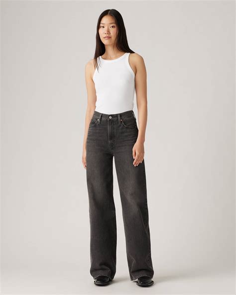 Ribcage Wide Leg Women's Jeans - Black | Levi's® CA