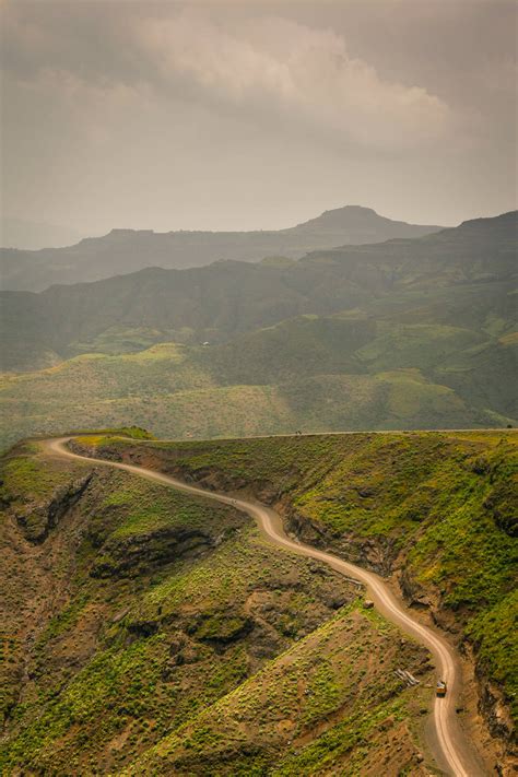 Download Ethiopia Green Mountain Road Wallpaper | Wallpapers.com