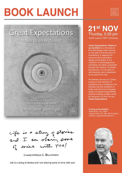 Great Expectations: Notes to an Architect | Book launch | CEPT University