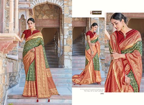 Sangam Presents Sui Dhaga Zari Weaving Silk Sarees