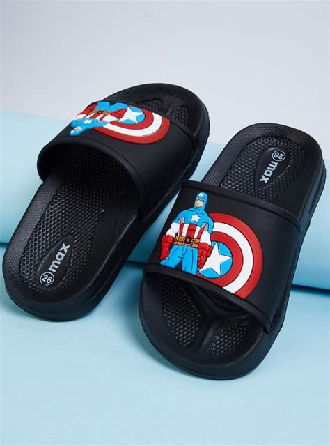 Buy Boys Captain America Sliders Online at just Rs. 499.0 ...