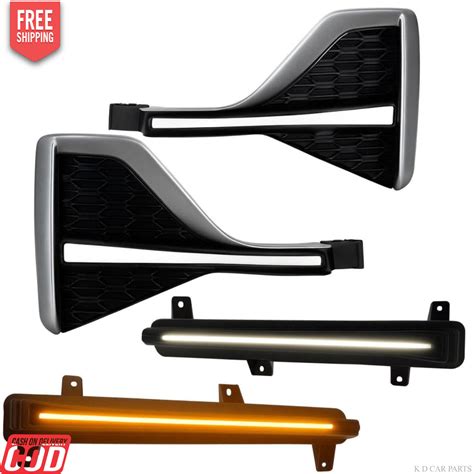 K D LED Fog Lamp Set for Tayata Innova Hycross, Left & Right Side, 202 ...