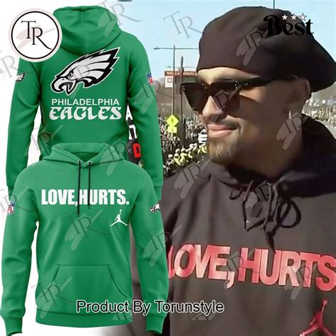 Philadelphia Eagles X Jalen Hurts "Love, Hurts" Limited Edition Hoodie ...