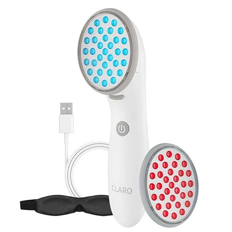 Spa Sciences CLARO Clinically Proven Blue & Red LED Acne Treatment ...