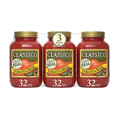 Classico Tomato & Basil Pasta Sauce, 3 pk./32 oz. | BJ's Wholesale Club
