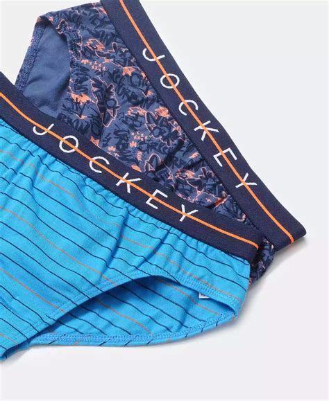 Buy Super Combed Cotton Elastane Stretch Printed Brief with Ultrasoft ...