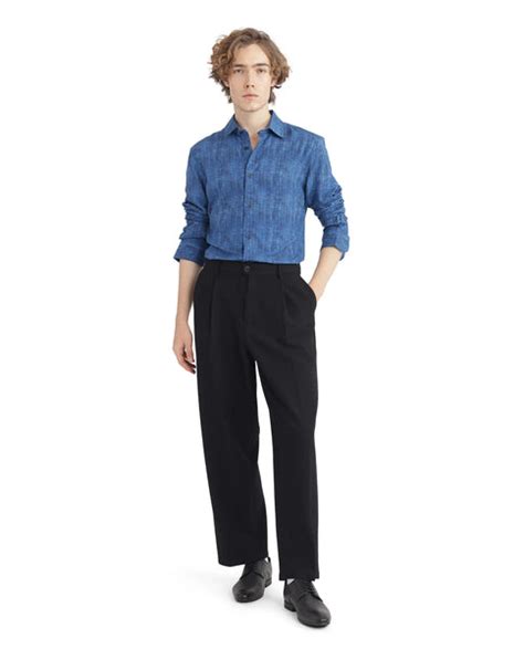 Buy Doma - Blue Regular Fit Geometric Print Shirt| Rare Rabbit