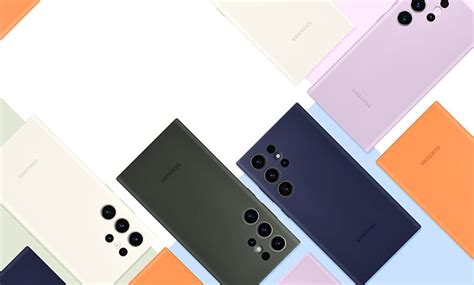 Buy Samsung Silicone Mobile Case for Samsung Galaxy S23 Ultra, Lavender ...