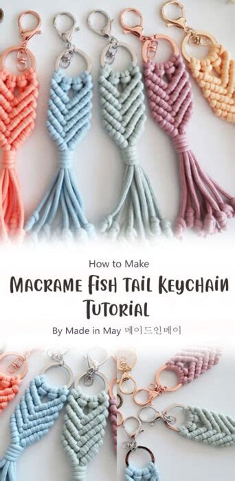 Image result for Macrame Fish Tail Key Chain