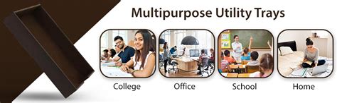 AZYEEA - Leather A4 office Paper Rectangular Tray | Stackable Letter ...