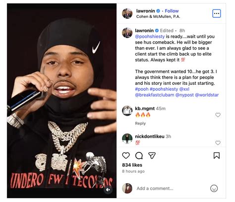 Memphis Rapper Pooh Shiesty Freed From Federal Prison Months Early ...