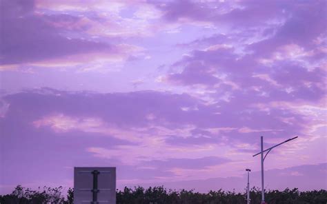 少女心粉紫色的天空风光,高清图片,电脑桌面-壁纸族
