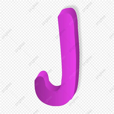 Purple Letter J