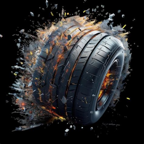 Image result for Exploding Tire Art
