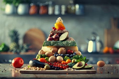 Modern pie chart transformation of traditional food pyramid | Premium ...