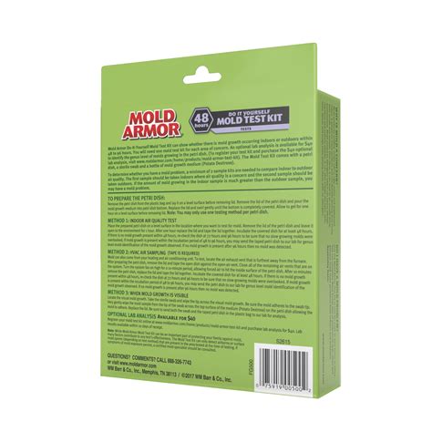 MOLD ARMOR Do It Yourself Mold Test Kit - Mold Armor