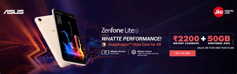 Buy Asus ZenFone Lite L1 Online India - Get ₹2200 Instant Jio Cashback