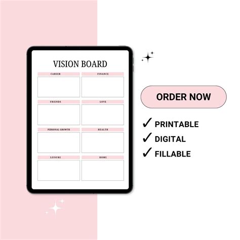 Image result for Vision Board Template