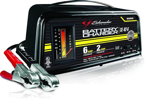 Schumacher SE-82-6 Dual-Rate 2/6 Amp Manual Battery Charger : Amazon.co.uk: Automotive