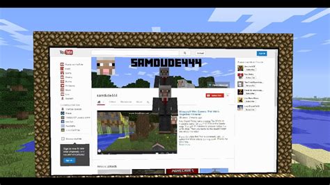 Minecraft: Web Display Mod | Fully working web browser in Minecraft!