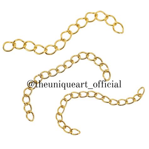 Gold Extenders Chains for Bracelet Necklace Earrings DIY – The Unique Art