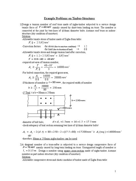 Steel and Timber Structures Solved Problems 的图像结果