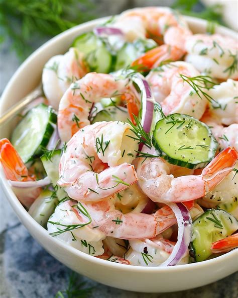 Creamy Cucumber Shrimp Salad Recipe