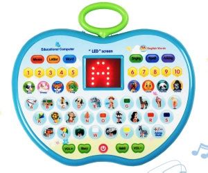 Toyco Mini Learning Pad Toy with LED Display, Music, Alphabets, Numbers ...