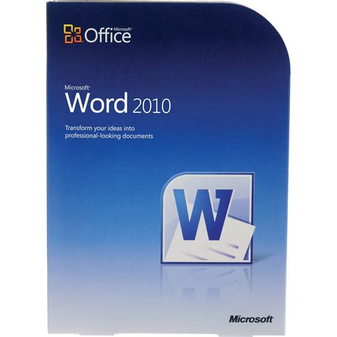 Microsoft Word 2010 Software 059-07628 B&H Photo Video