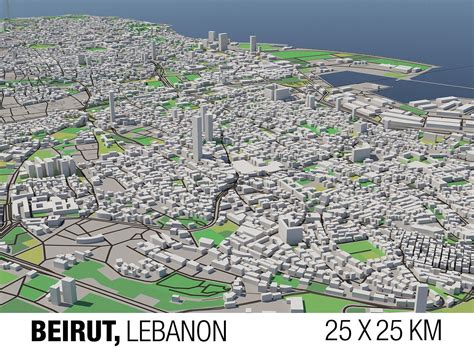 City Map Of Beirut