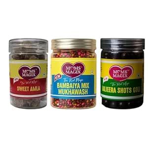 MOMS MAGIX Sweet Amla, Traditional Indian Gooseberry Candy and Bambaiya ...