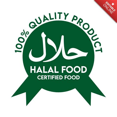 Halal Food Islamic Logo Design Template | Free Design Template