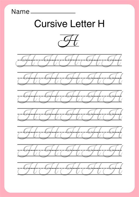 Capital Letters Cursive Writing Worksheets A to Z With PDF