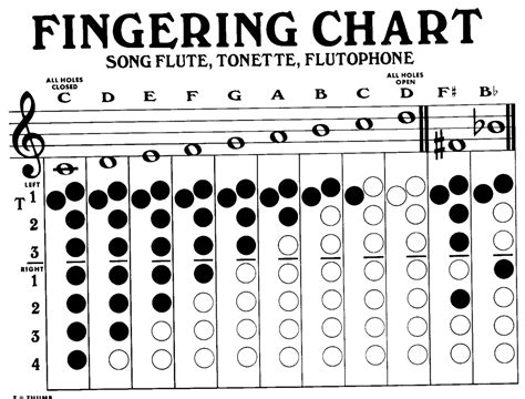 Image result for Advanced Flute Finger Chart