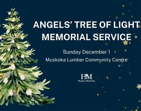 Angels’ Tree of Light Memorial Service, Muskoka Lumber Community Centre ...