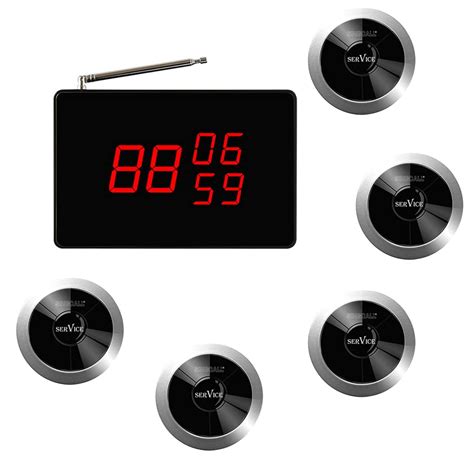 Buy SINGCALL Wireless Call Button Bell Alert Notifier Beeper, Small ...