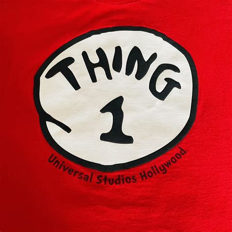 Thing 1 Shirt Logo Thing One Thing Two Images T Shirt