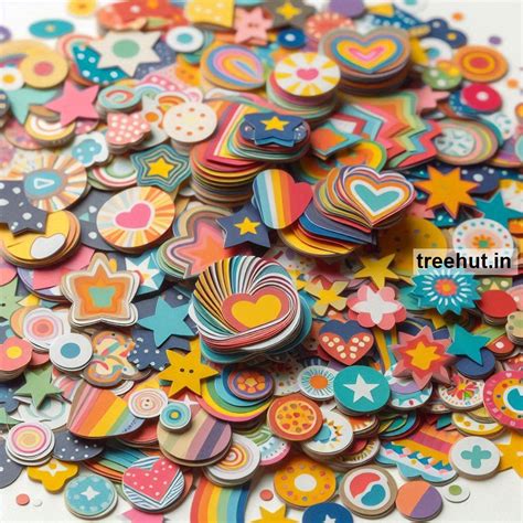 Printable Confetti Stickers and 25 Confetti Craft Activities for Kids ...