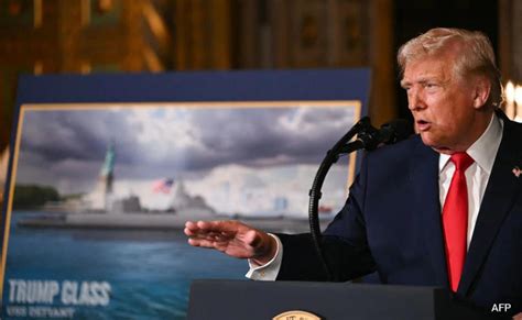 Trump announces plans for new navy warships to be known as ‘Trump-class’