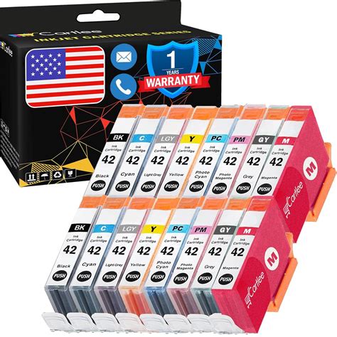 Cartlee Compatible Ink Cartridges Replacement for Canon CLI-42 PIXMA ...