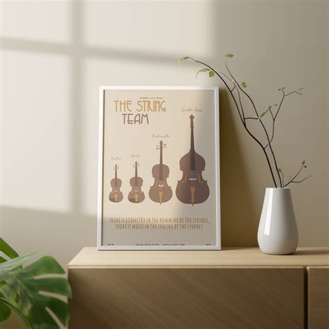 The String Team Classic Music Poster, Music Wall Art, Musicians ...