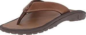 OluKai 'Ohana Leather Sandal - Men's Ginger/Ginger 13 : Amazon.in ...