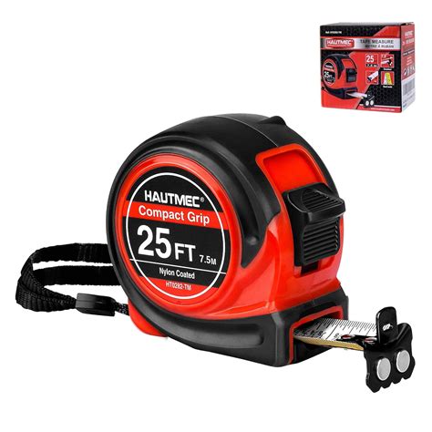 Tape Measure 25ft Retractable Measuring Tape with Metric and Imperial ...