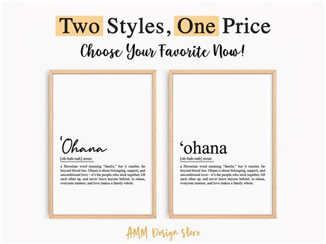 Hawaiian Wall Art, Set of 4 Prints, Aloha, Ohana, Mahalo, A Hui Hou ...