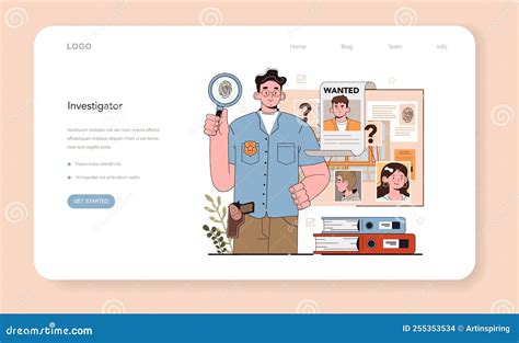 Prosecutor Web Banner or Landing Page. Court Attorney Processing Stock Vector - Illustration of ...