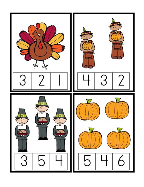 Preschool Thanksgiving Worksheets